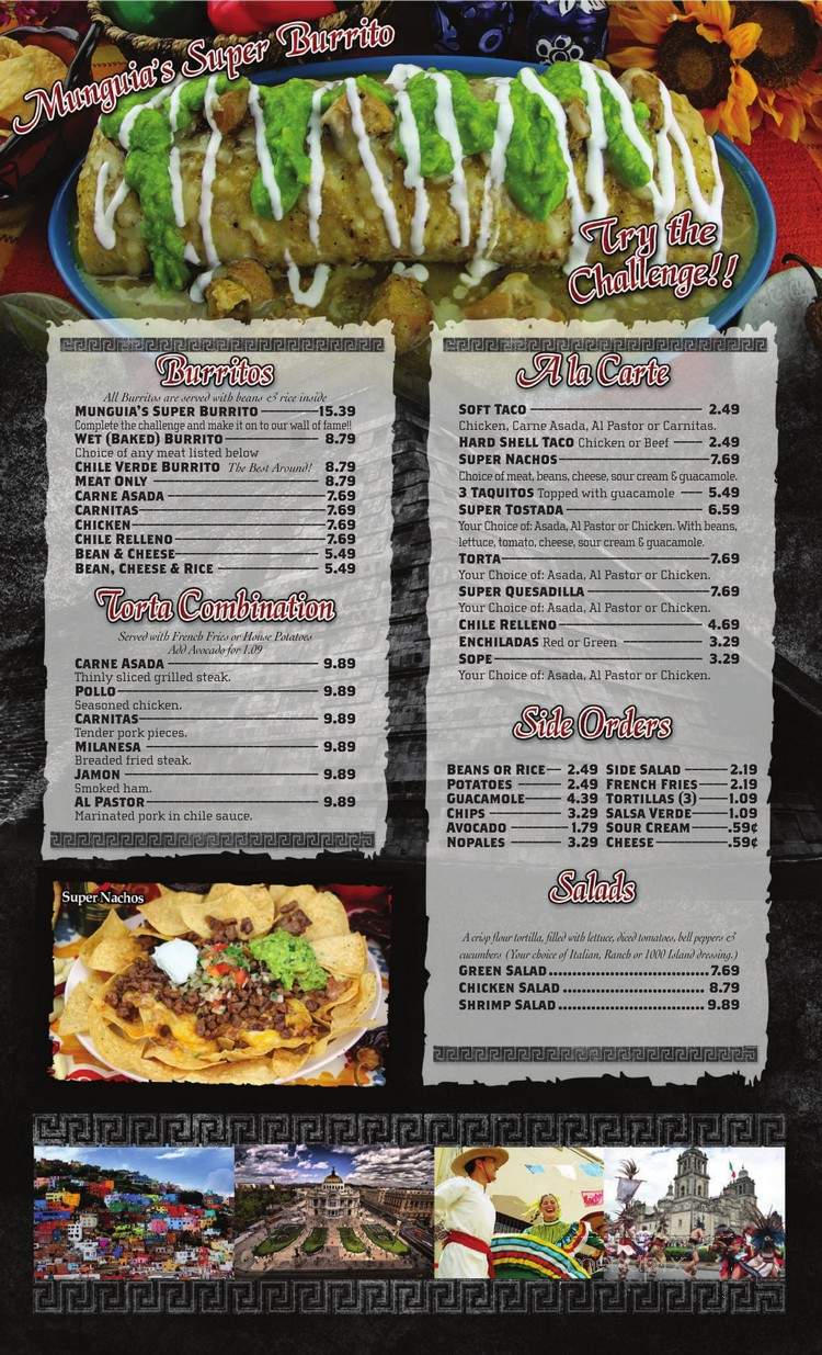 Munguia's Mexican Grill - Pico Rivera, CA menu_pic