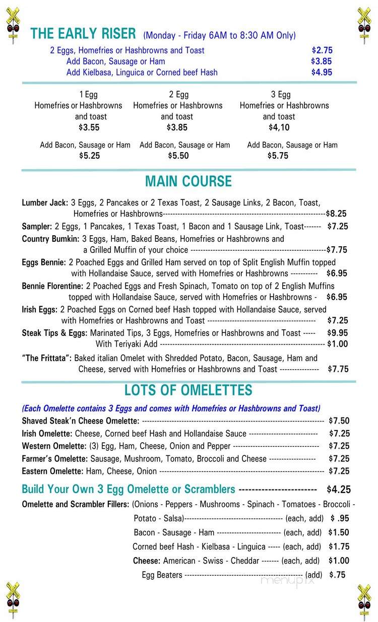 Cafe At The Crossing - Franklin, MA menu_pic