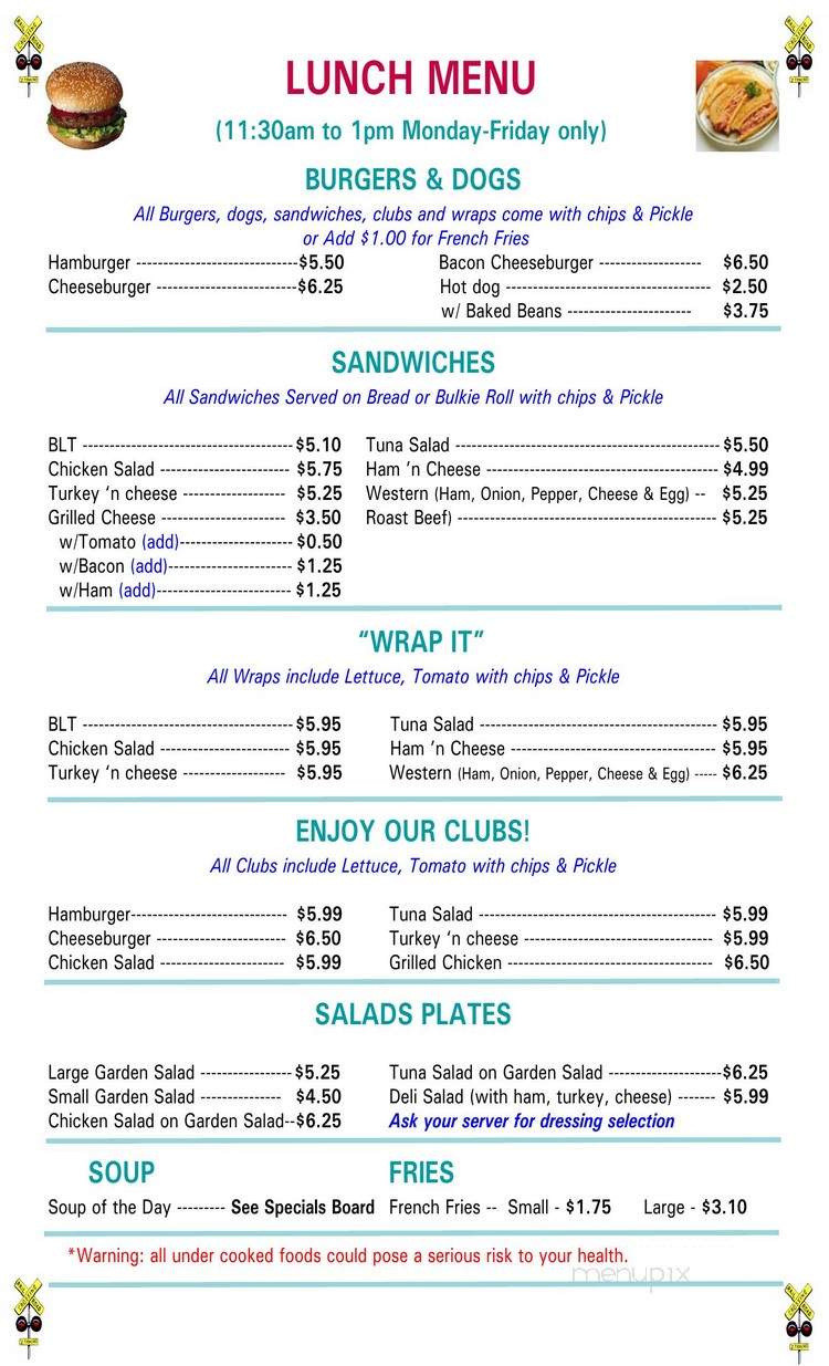 Cafe At The Crossing - Franklin, MA menu_pic