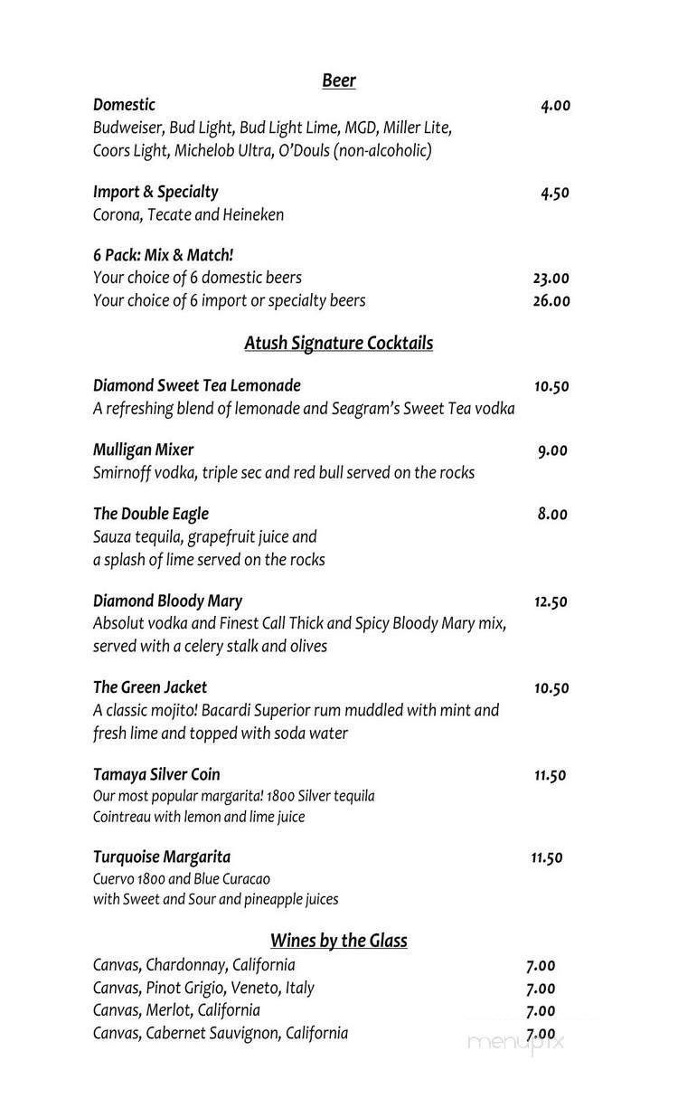 Atush Bar & Grille - Bernalillo, NM menu_pic
