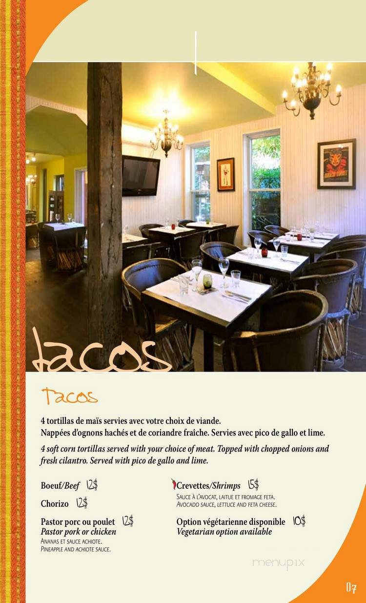 Limen - Montreal, QC menu_pic