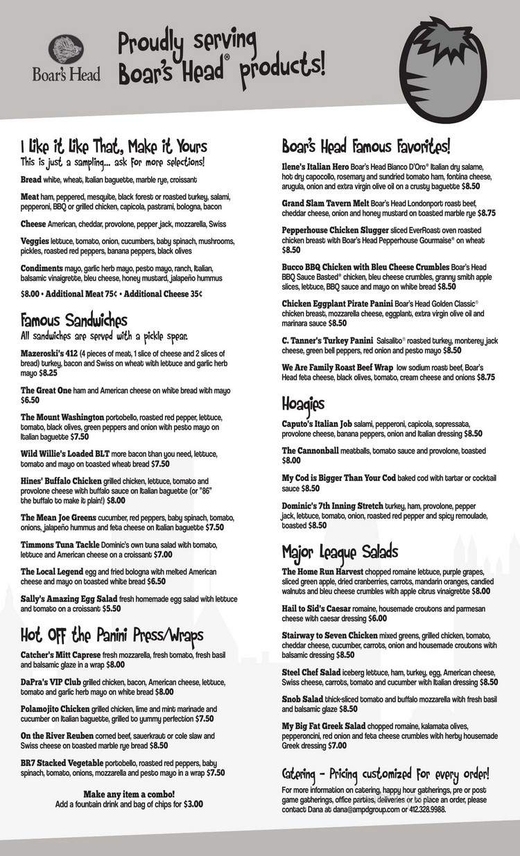 Dominic's Famous Deli - Pittsburgh, PA menu_pic