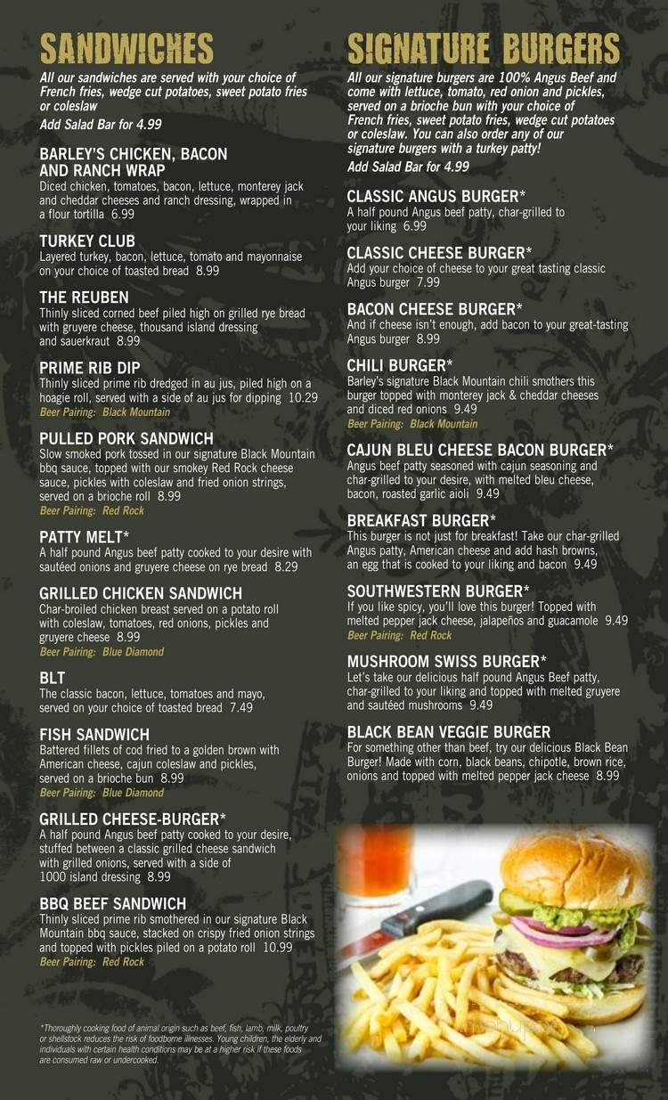 Wild Burger - Las Vegas, NV menu_pic