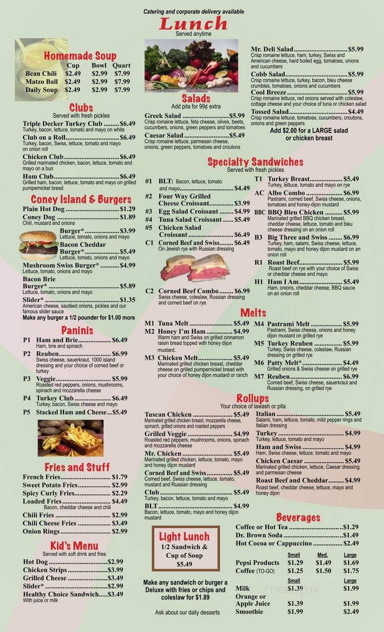 Mr Deli - Brighton, MI menu_pic