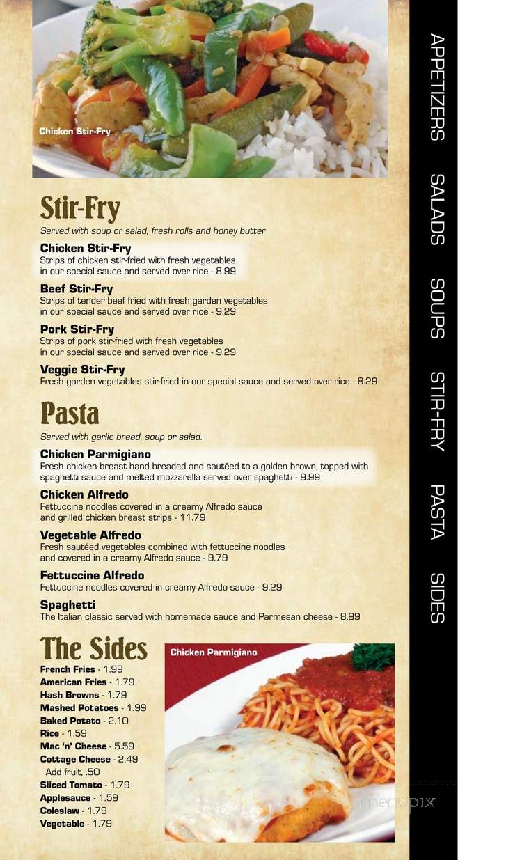 Tony's Grill - Rockville, IN menu_pic