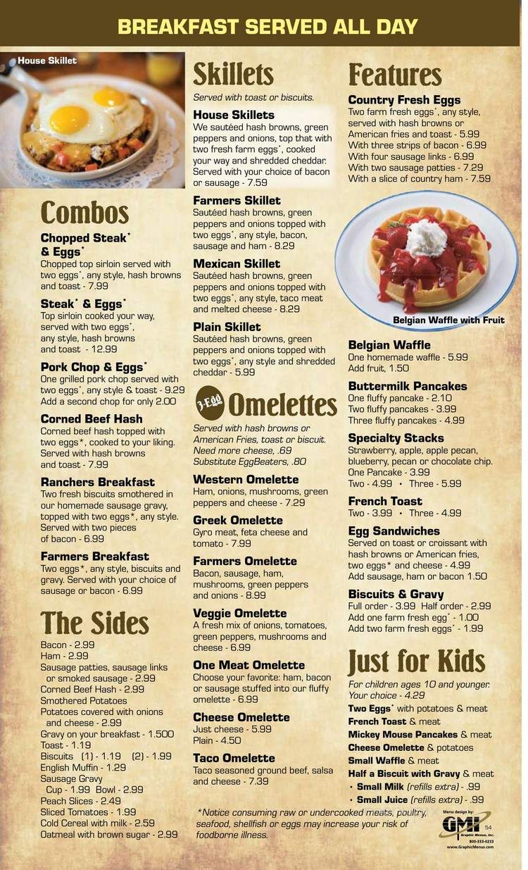 Tony's Grill - Rockville, IN menu_pic