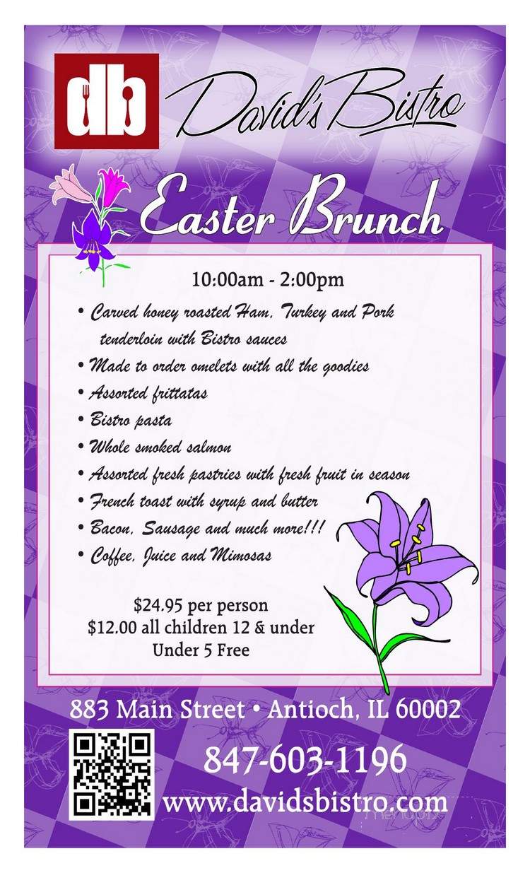 David's Bistro - Turlock, CA menu_pic