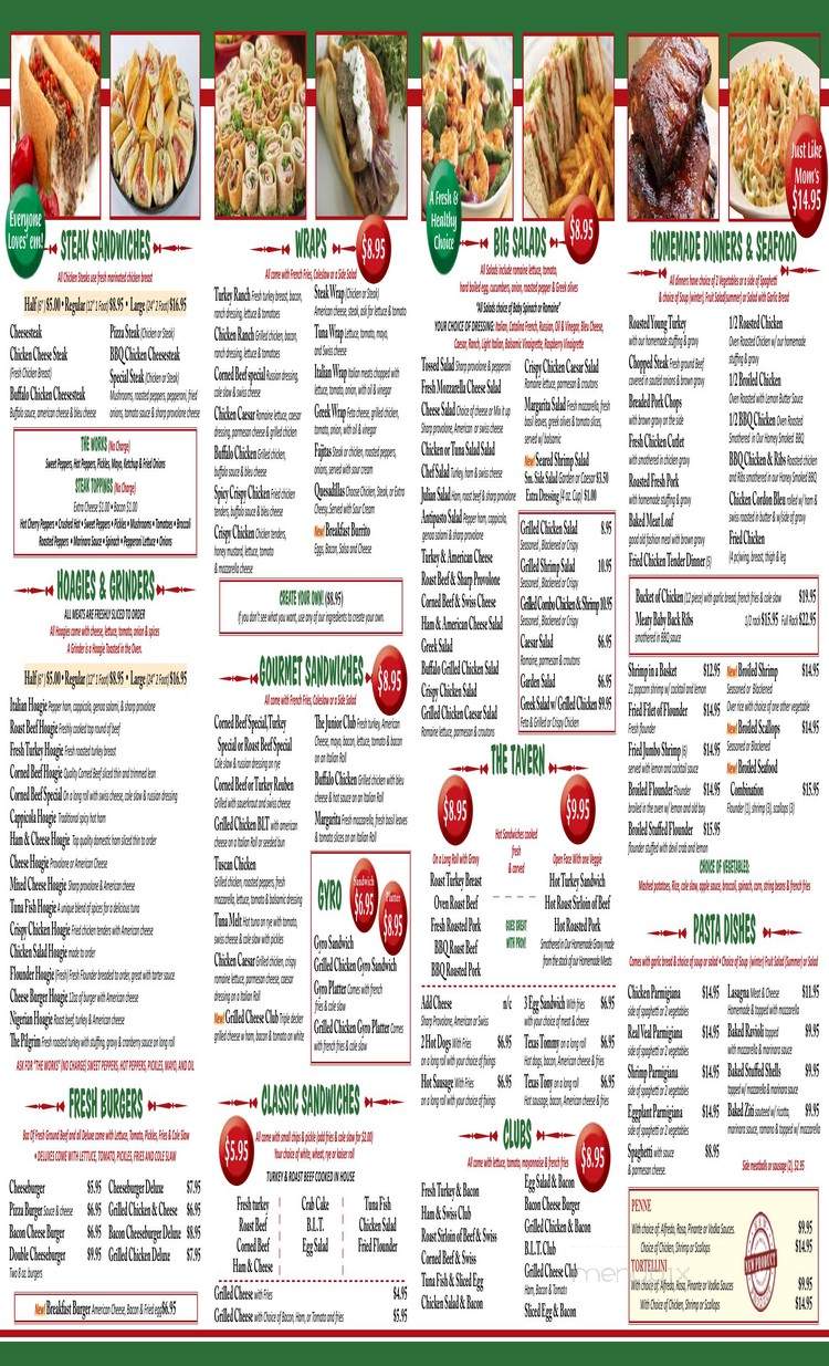 Delaware Sciarrino's - Wilmington, DE menu_pic