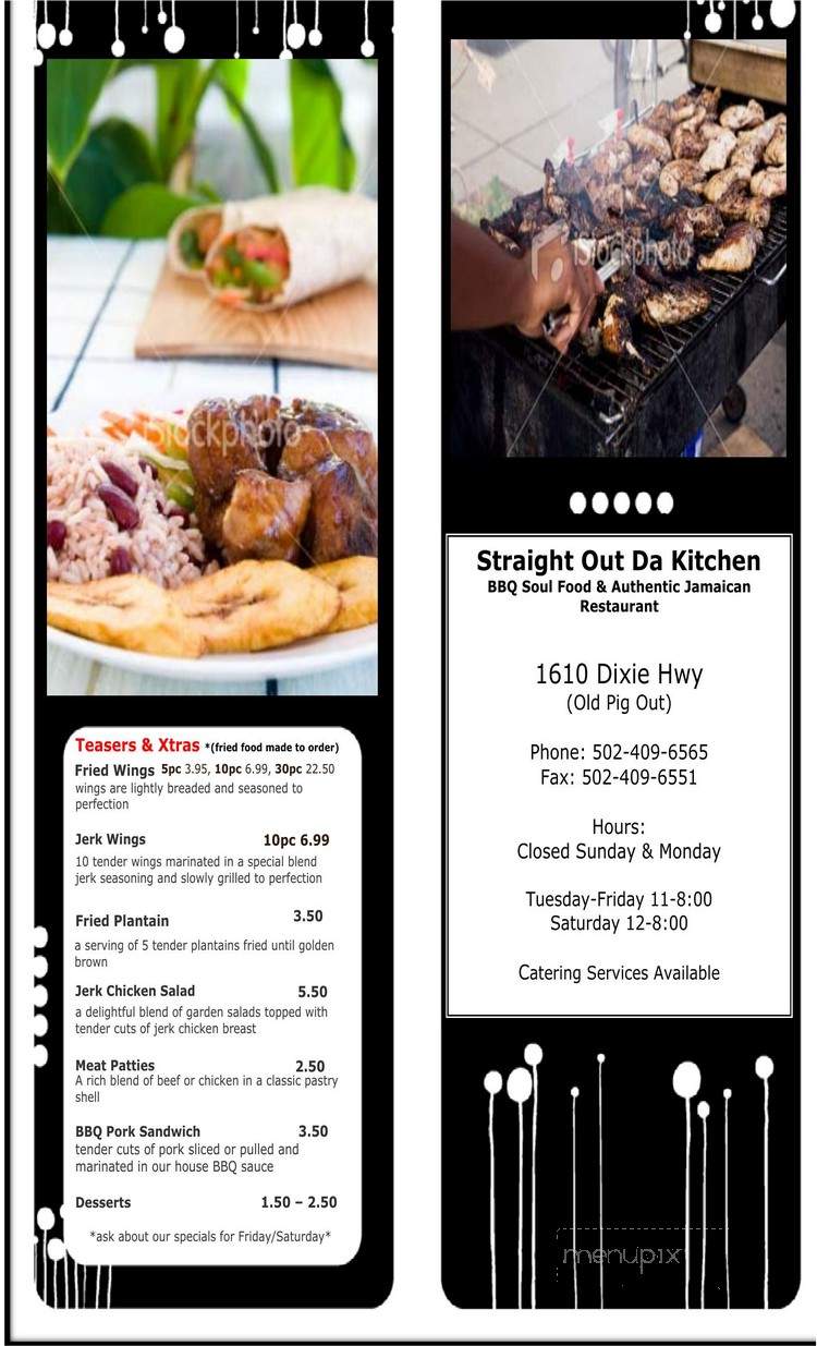 Straight Out Da Kitchen - Louisville, KY menu_pic