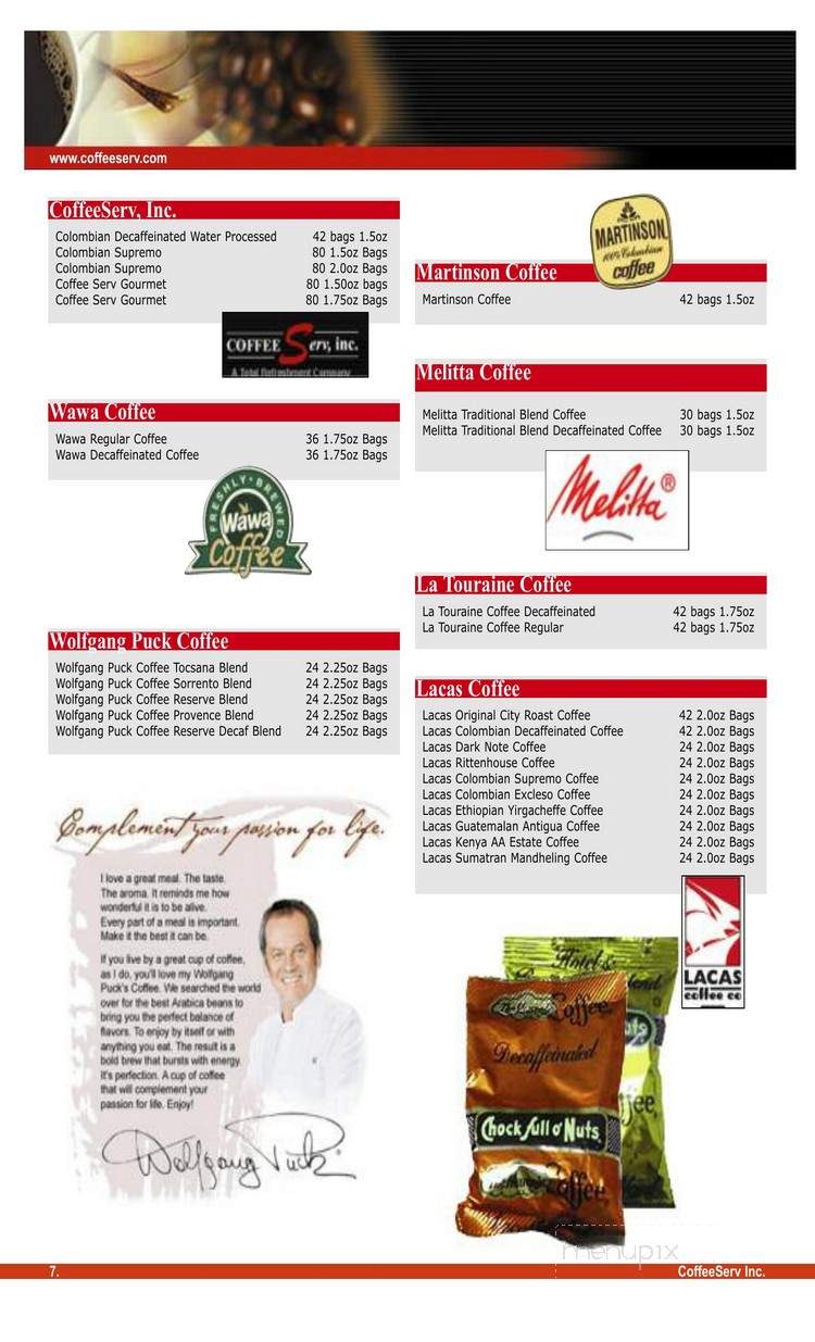Coffee Serv - Dresher, PA menu_pic