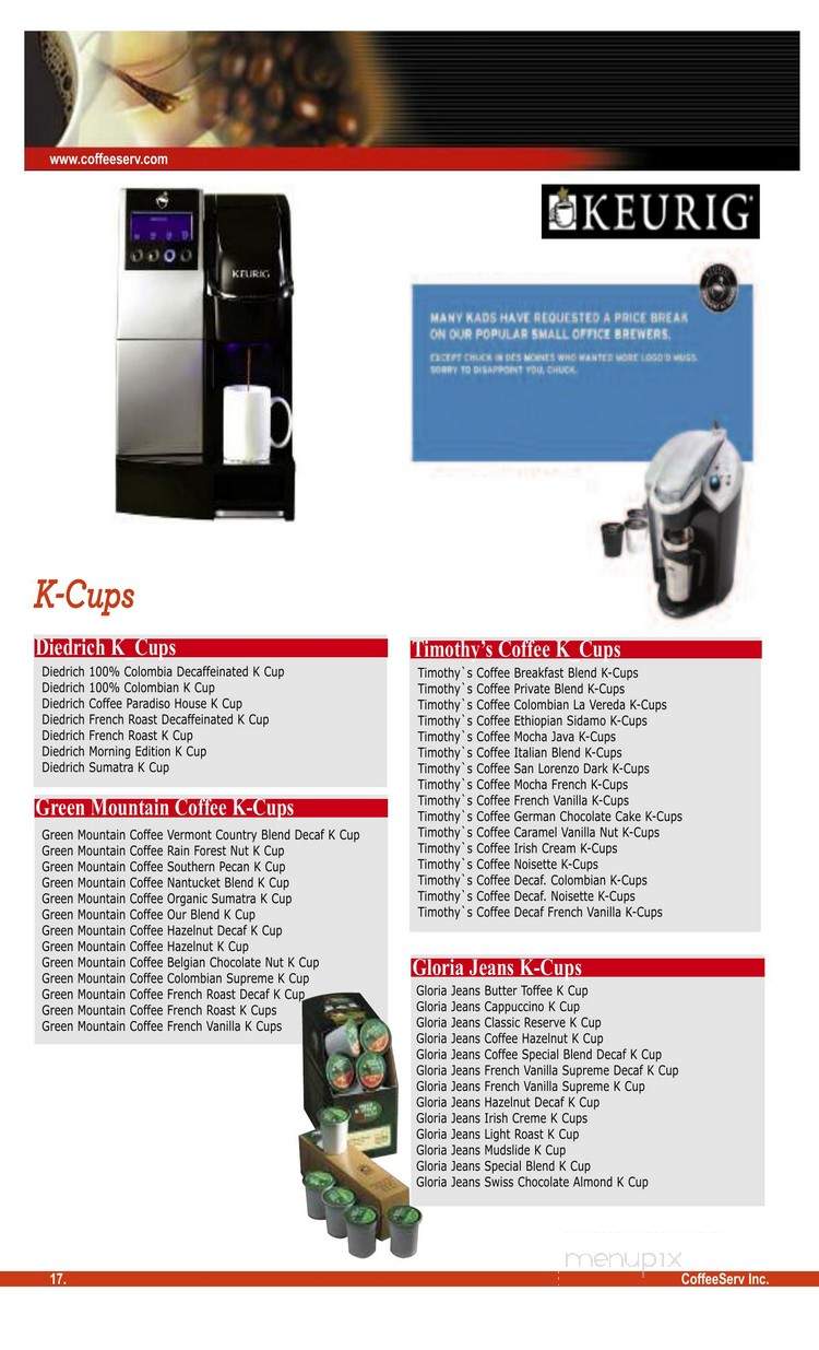 Coffee Serv - Dresher, PA menu_pic