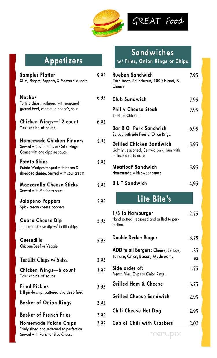 Lorena's Food & Spirits - Dawsonville, GA menu_pic