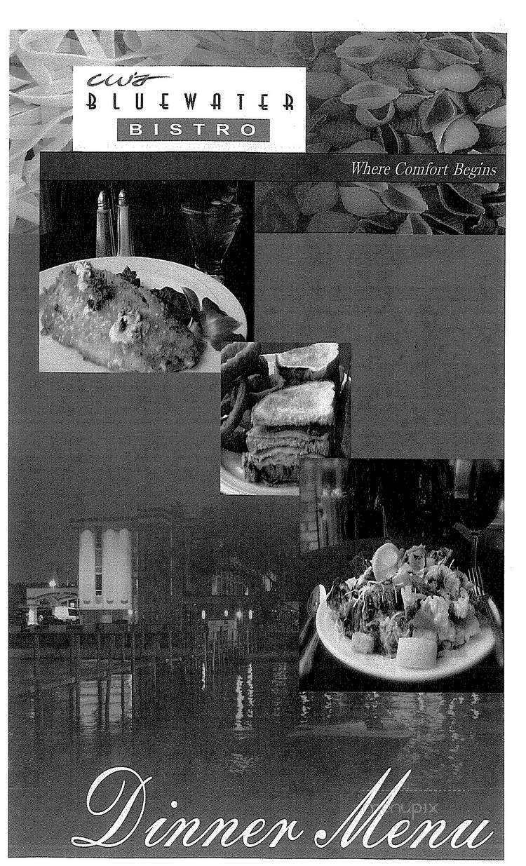 C W's Blue Water Bistro - Traverse City, MI menu_pic
