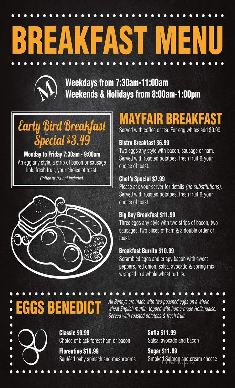 Bistro and Bar - Markham, ON menu_pic