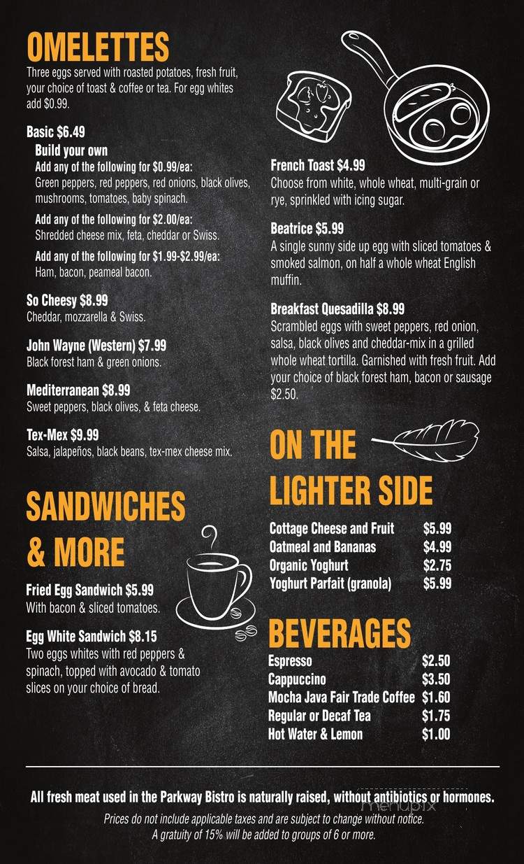 Bistro and Bar - Markham, ON menu_pic