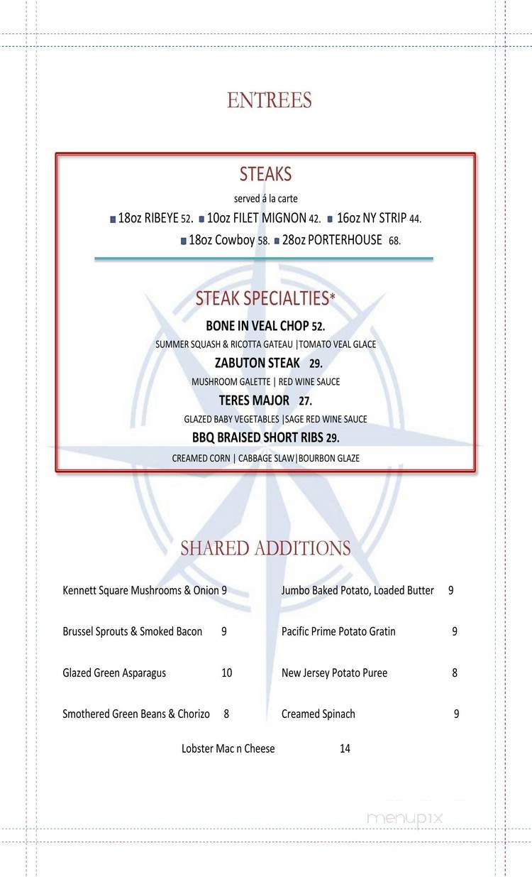 Pacific Prime at Valley Forge Casino - King Of Prussia, PA menu_pic