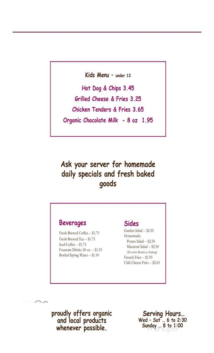 Monzi's Cafe - Ludlow, MA menu_pic
