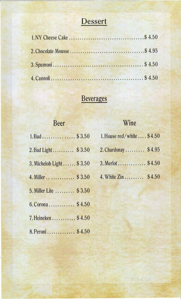 Pal Joey's Fine Dining and Dancing - Altamonte Springs, FL menu_pic