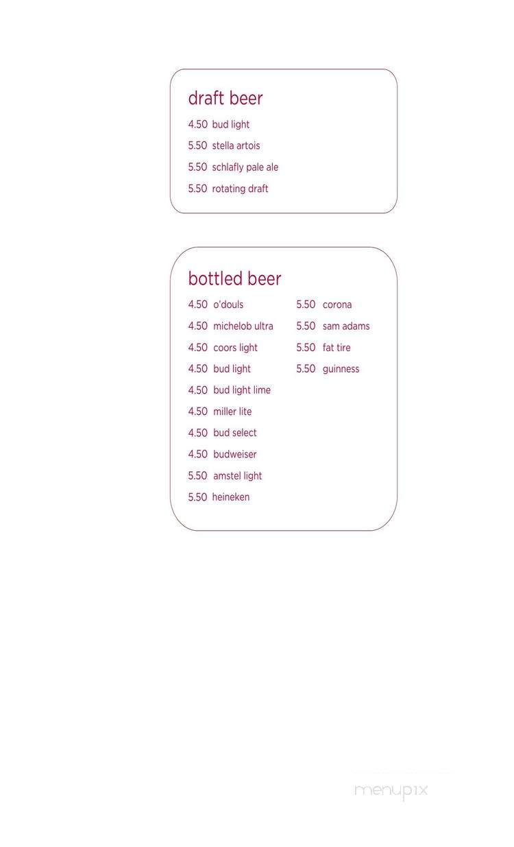 Red Kitchen and Bar at The Hyatt Regency St Louis Riverfront - Saint Louis, MO menu_pic