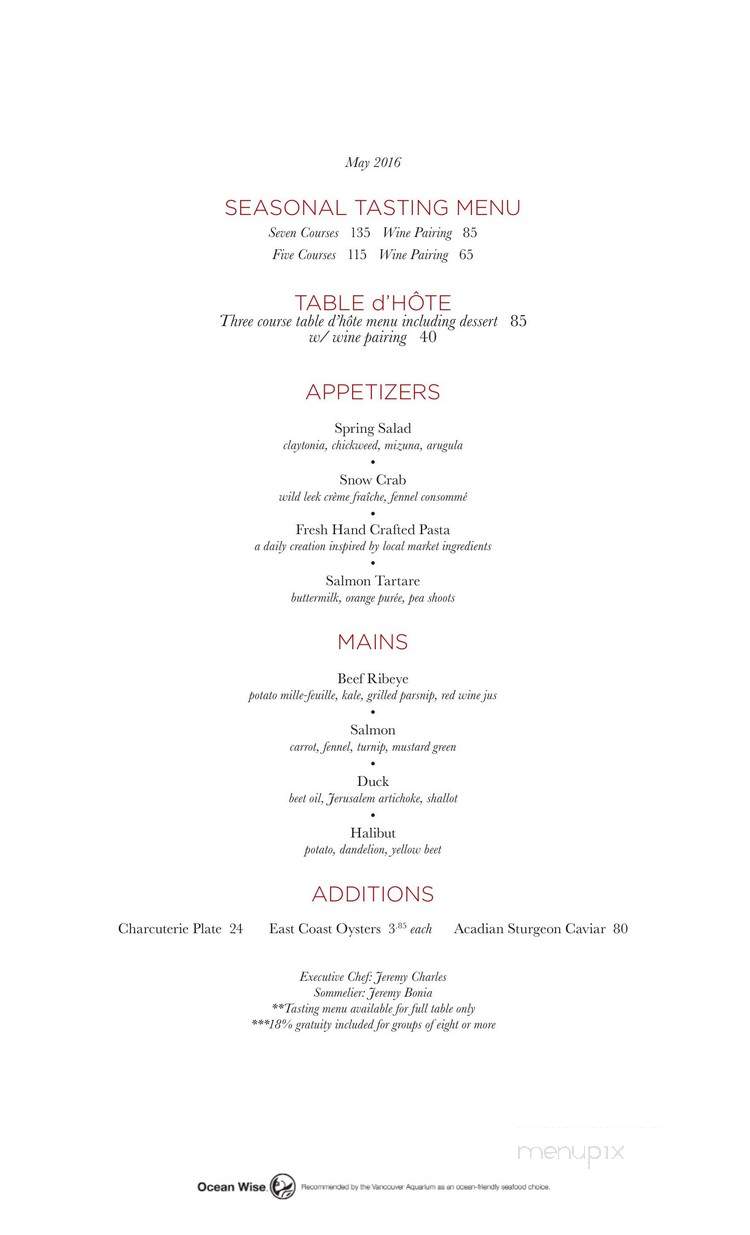 Rasputin's - Ottawa, ON menu_pic