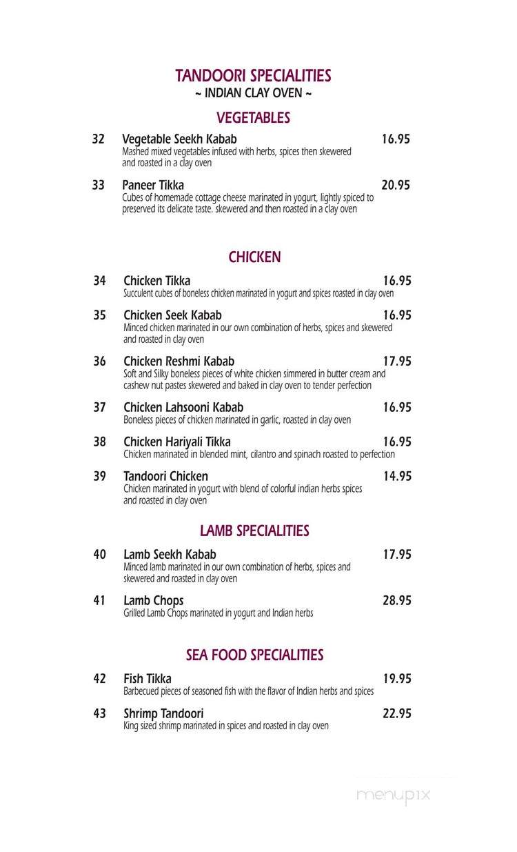 Aashirwab Cafe - Orlando, FL menu_pic