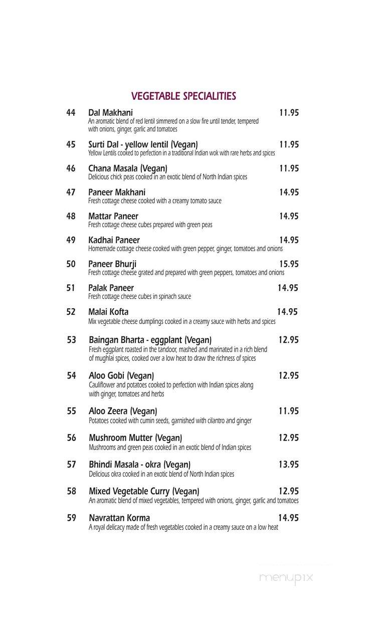 Aashirwab Cafe - Orlando, FL menu_pic