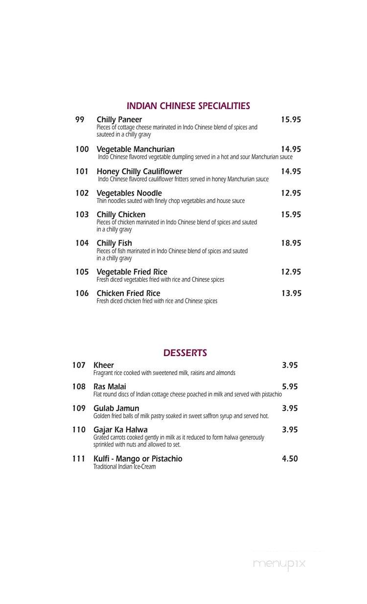 Aashirwab Cafe - Orlando, FL menu_pic