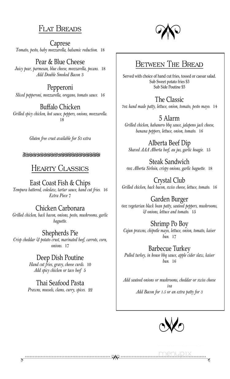 William's Ridgehouse Restaurant - Okotoks, AB menu_pic