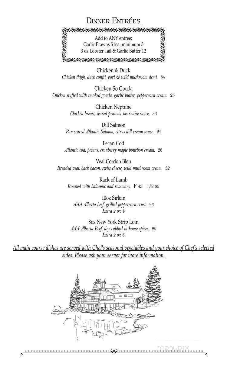 William's Ridgehouse Restaurant - Okotoks, AB menu_pic