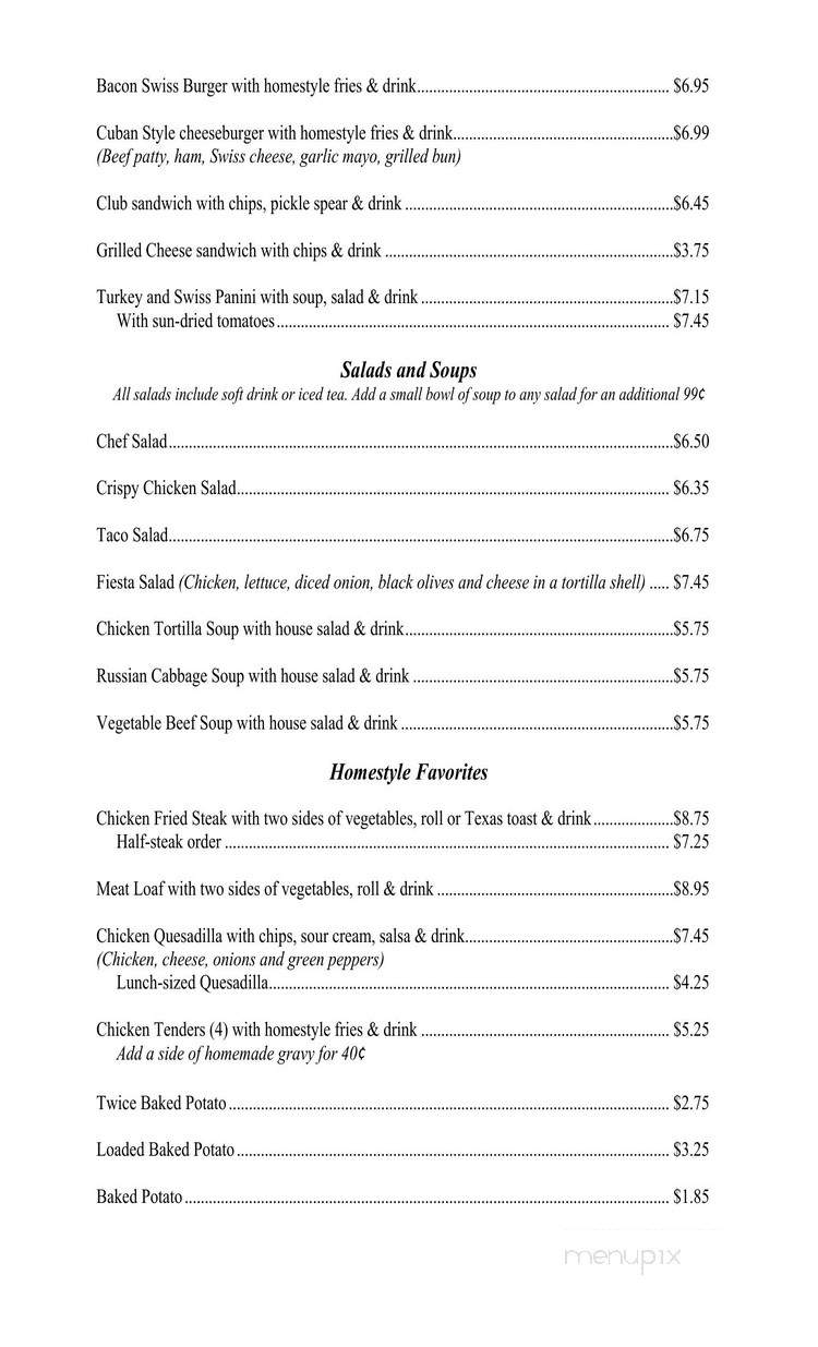 The Iron Skillet & Coffee bar - De Queen, AR menu_pic