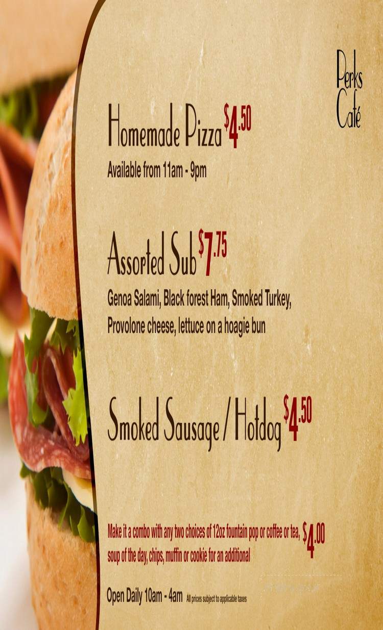 Quench Bar - Niagara Falls, ON menu_pic