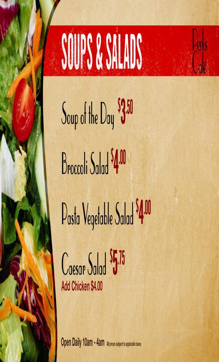 Quench Bar - Niagara Falls, ON menu_pic