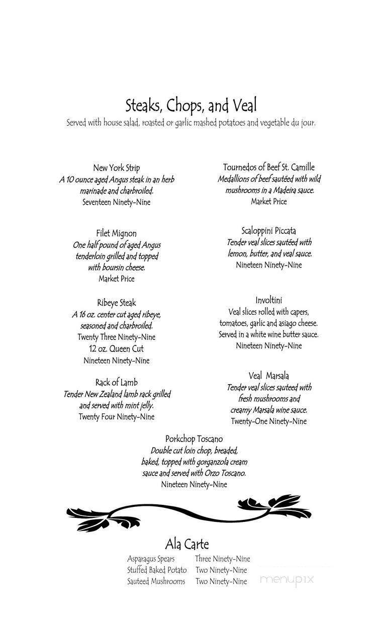 Halcyon Days Restaurant - Crossville, TN menu_pic