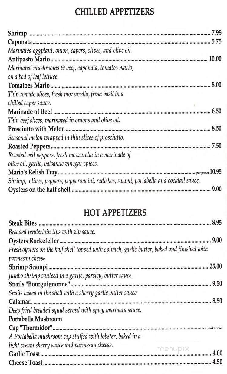 Mario's - Saint Ann, MO menu_pic