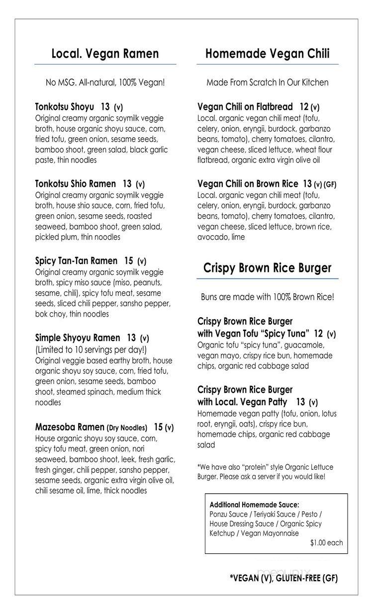 Local . Healthy Tapas & Sake - Costa Mesa, CA menu_pic