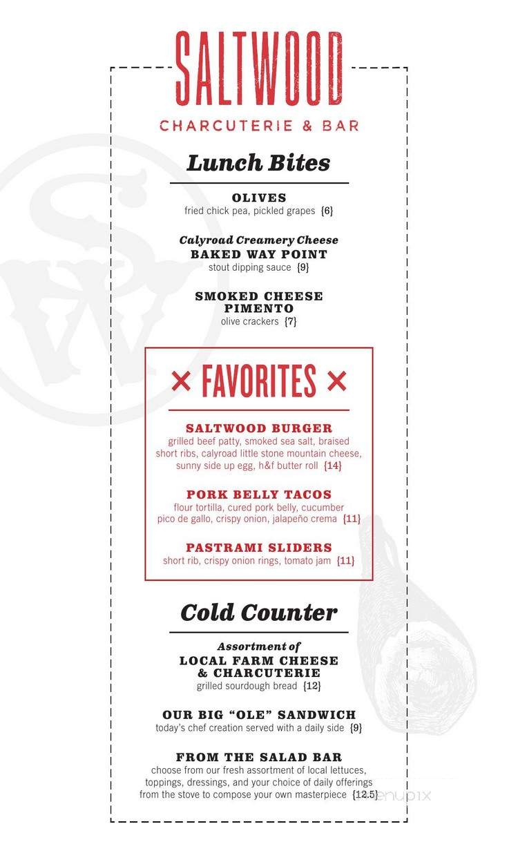 Eleven - Atlanta, GA menu_pic