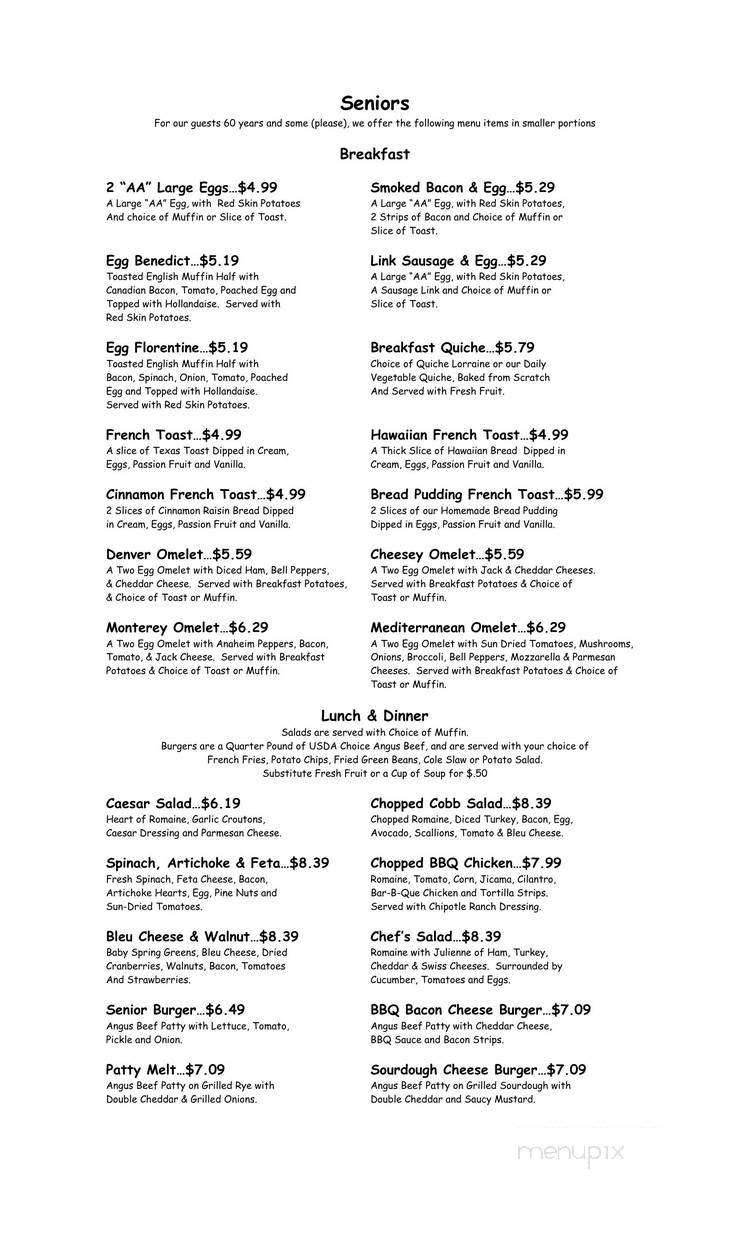 J B's Cafe - El Paso, TX menu_pic