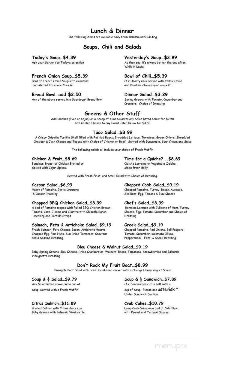 J B's Cafe - El Paso, TX menu_pic