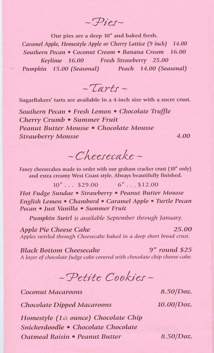 CAKE Bar - Lewes, DE menu_pic