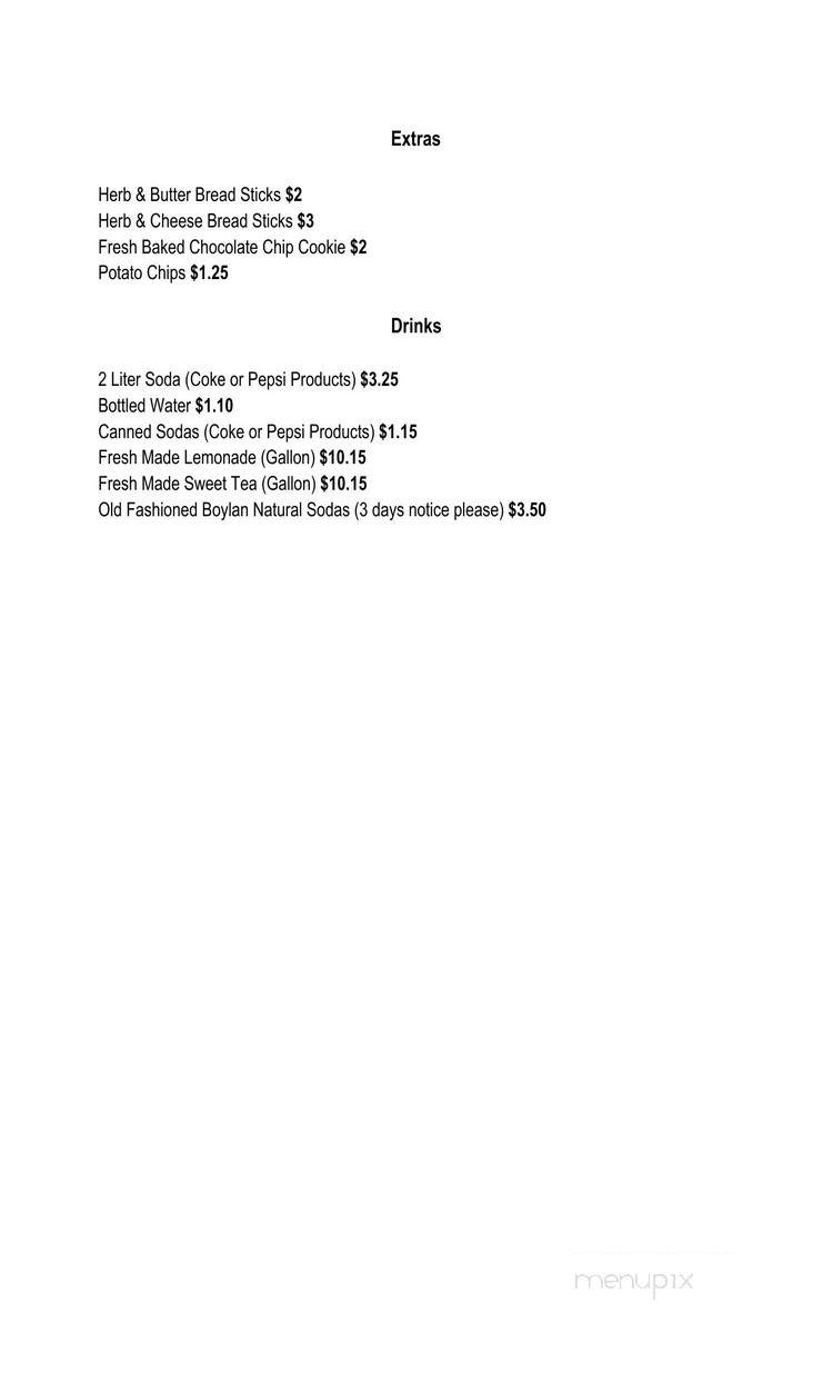 Herb and Soul Express - Baltimore, MD menu_pic