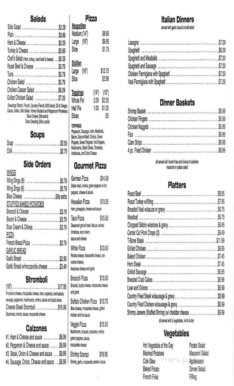 T & C's Steaks & Subs - Bath, PA menu_pic