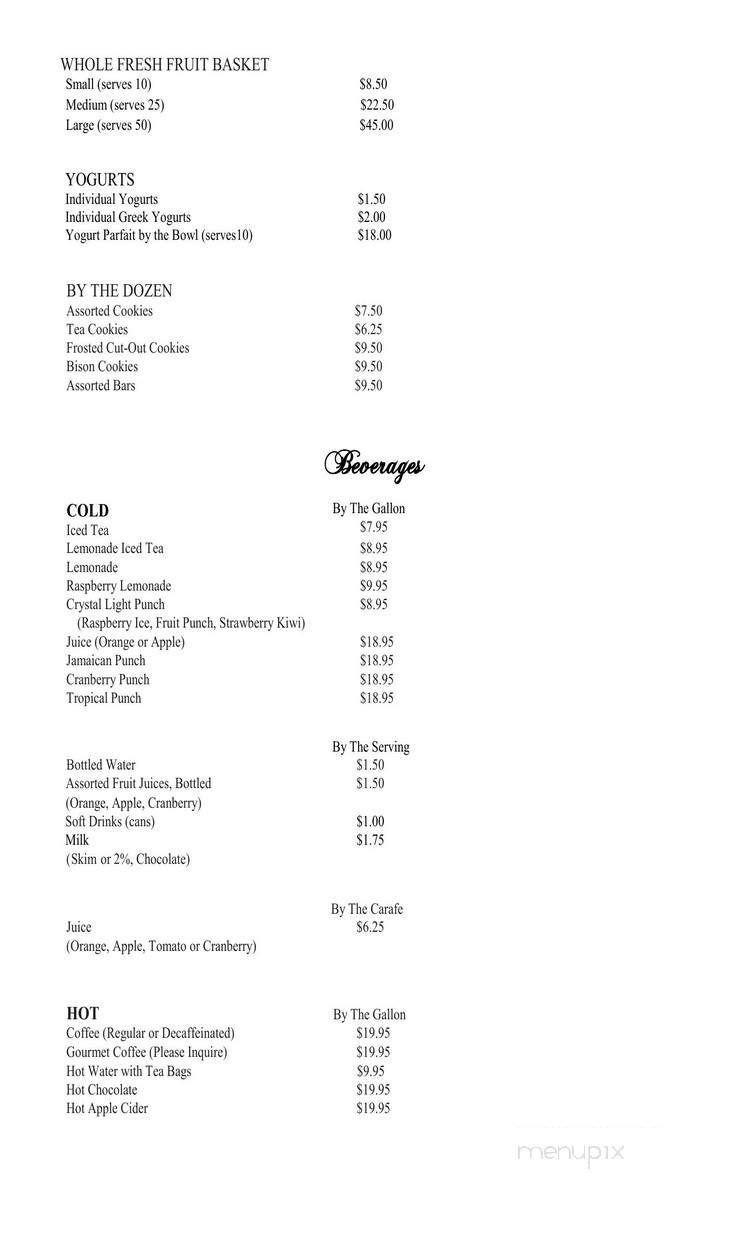Alumni Center - Fargo, ND menu_pic