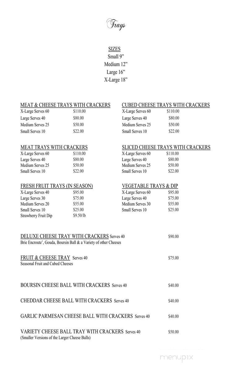 Alumni Center - Fargo, ND menu_pic