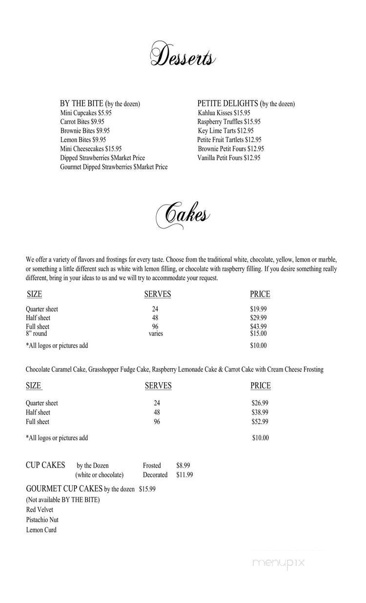 Alumni Center - Fargo, ND menu_pic