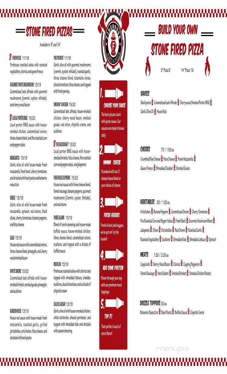 Firehouse Pints & Pizza - Powell, OH menu_pic