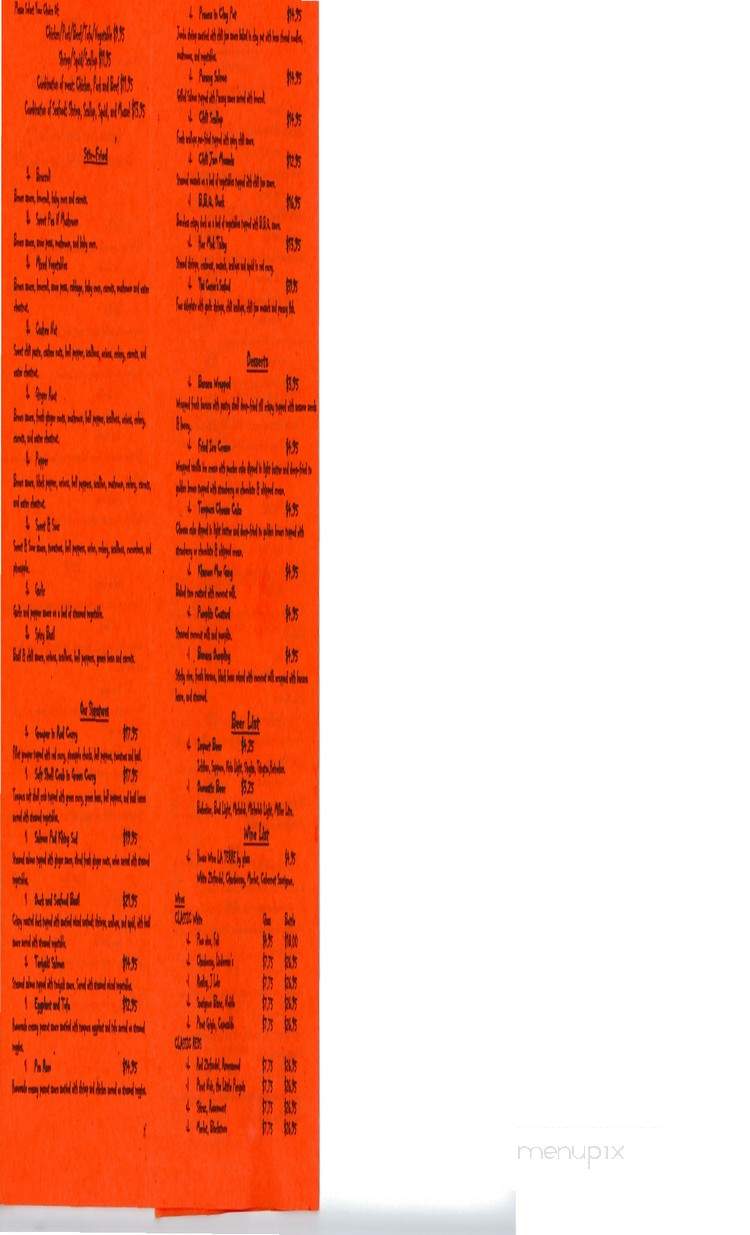 Thai Corner - Tampa, FL menu_pic