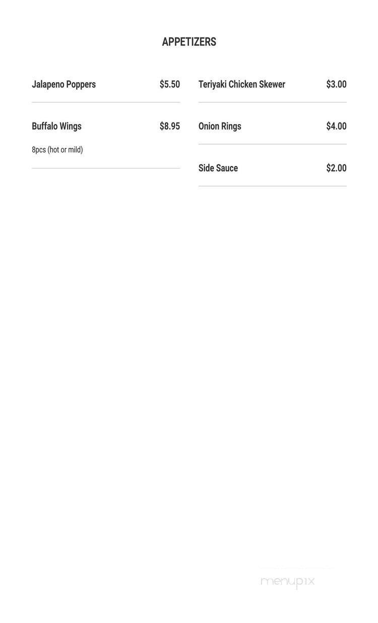 Harley's Tropical Barbecue - Kapaa, HI menu_pic