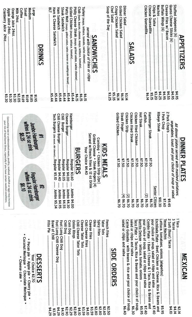 Tech Cafe - Wolfforth, TX menu_pic
