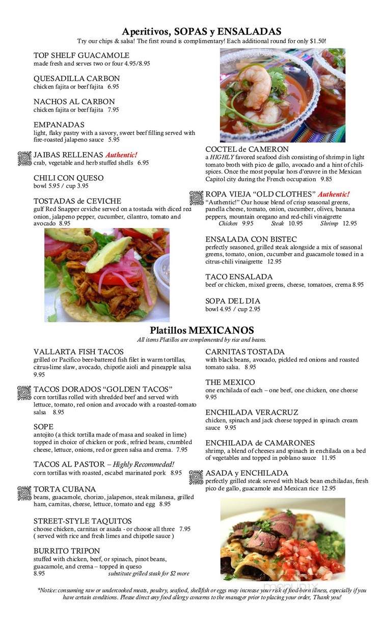La Bamba Mexican Grill - Trussville, AL menu_pic