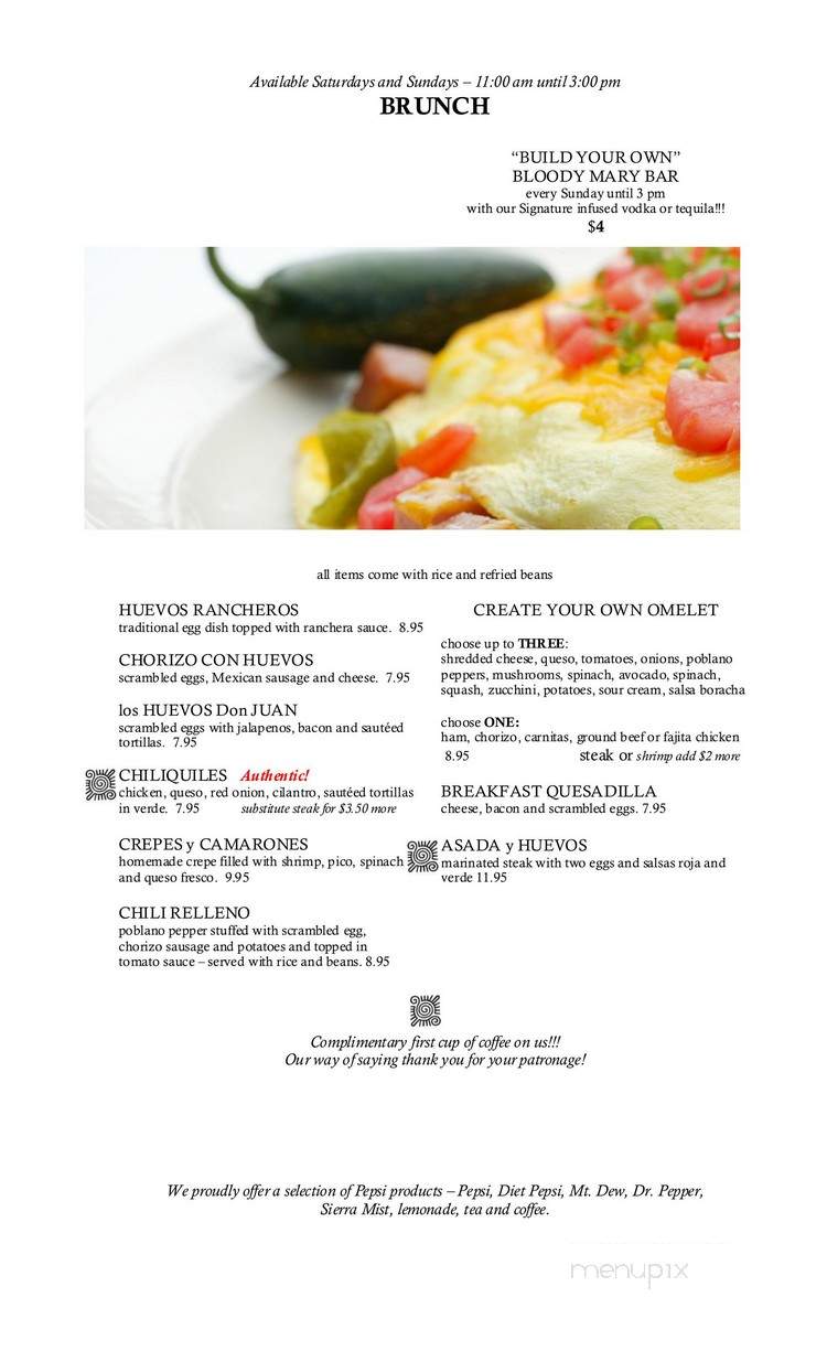 La Bamba Mexican Grill - Trussville, AL menu_pic